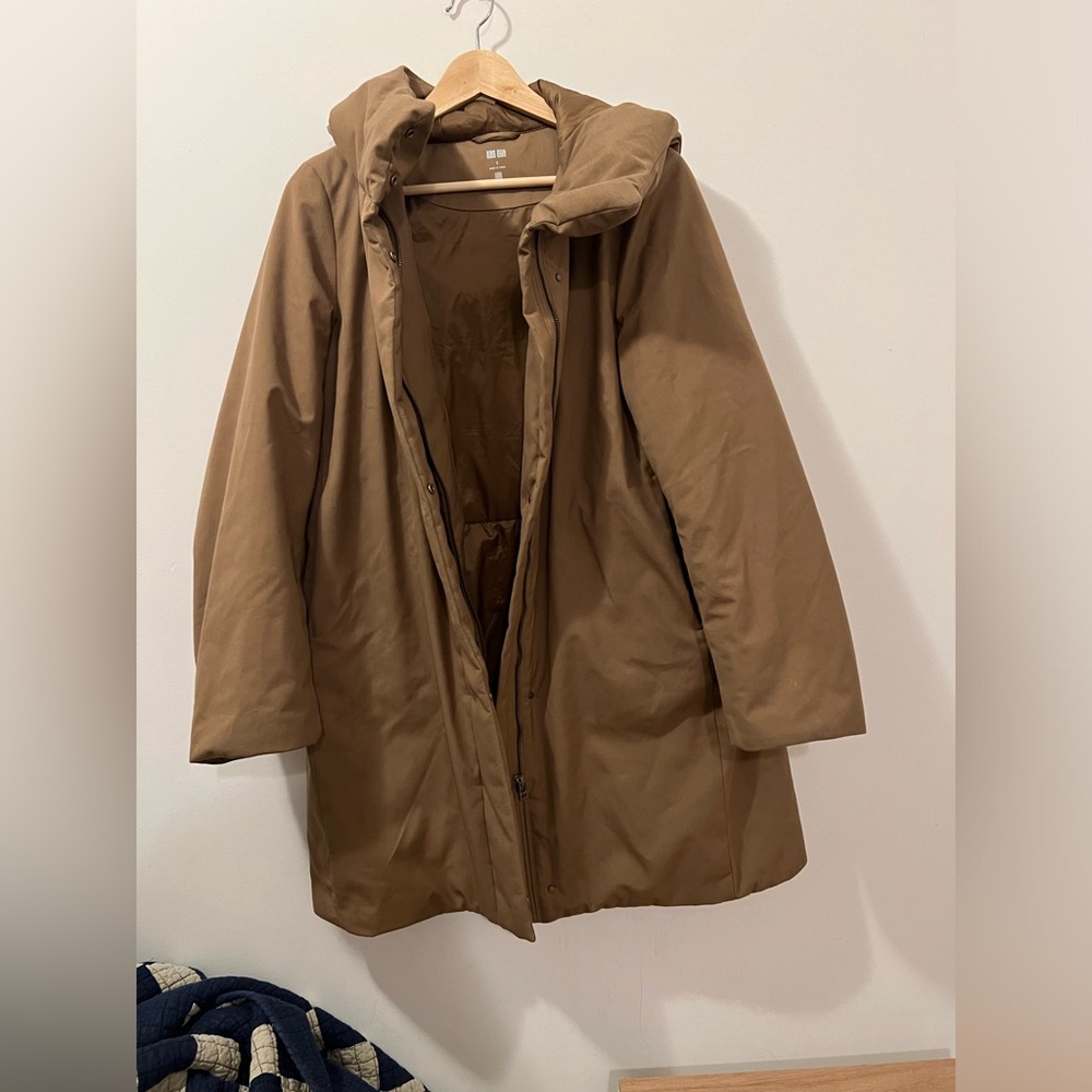 Trusty Uniqlo Puffer - Camel Tan